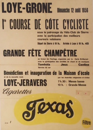 Affiche course de côte Sierre-Loye